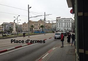 ORAN place d armes avec la mairie et maison darmon